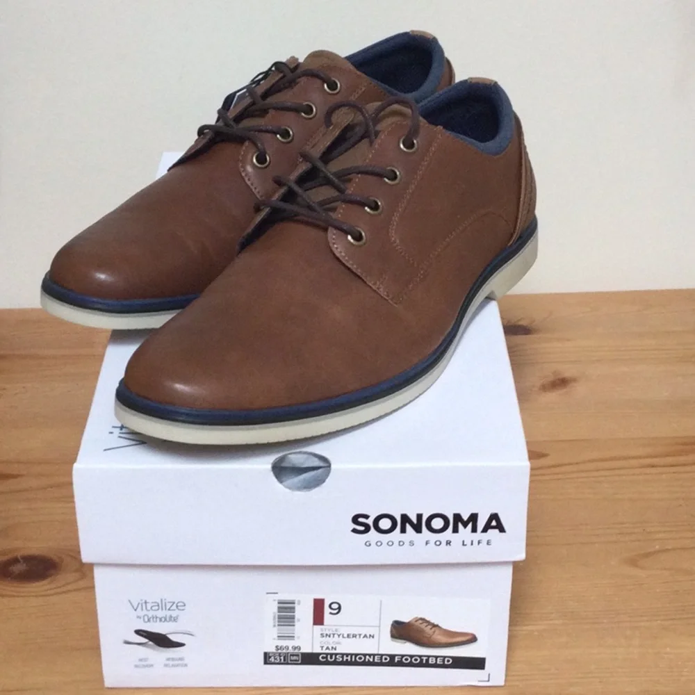 HOST PIC❤️NWT Sonoma Vitalize by Ortholite Cushioned Footbed Men’s Sz9 - Picture 1 of 5